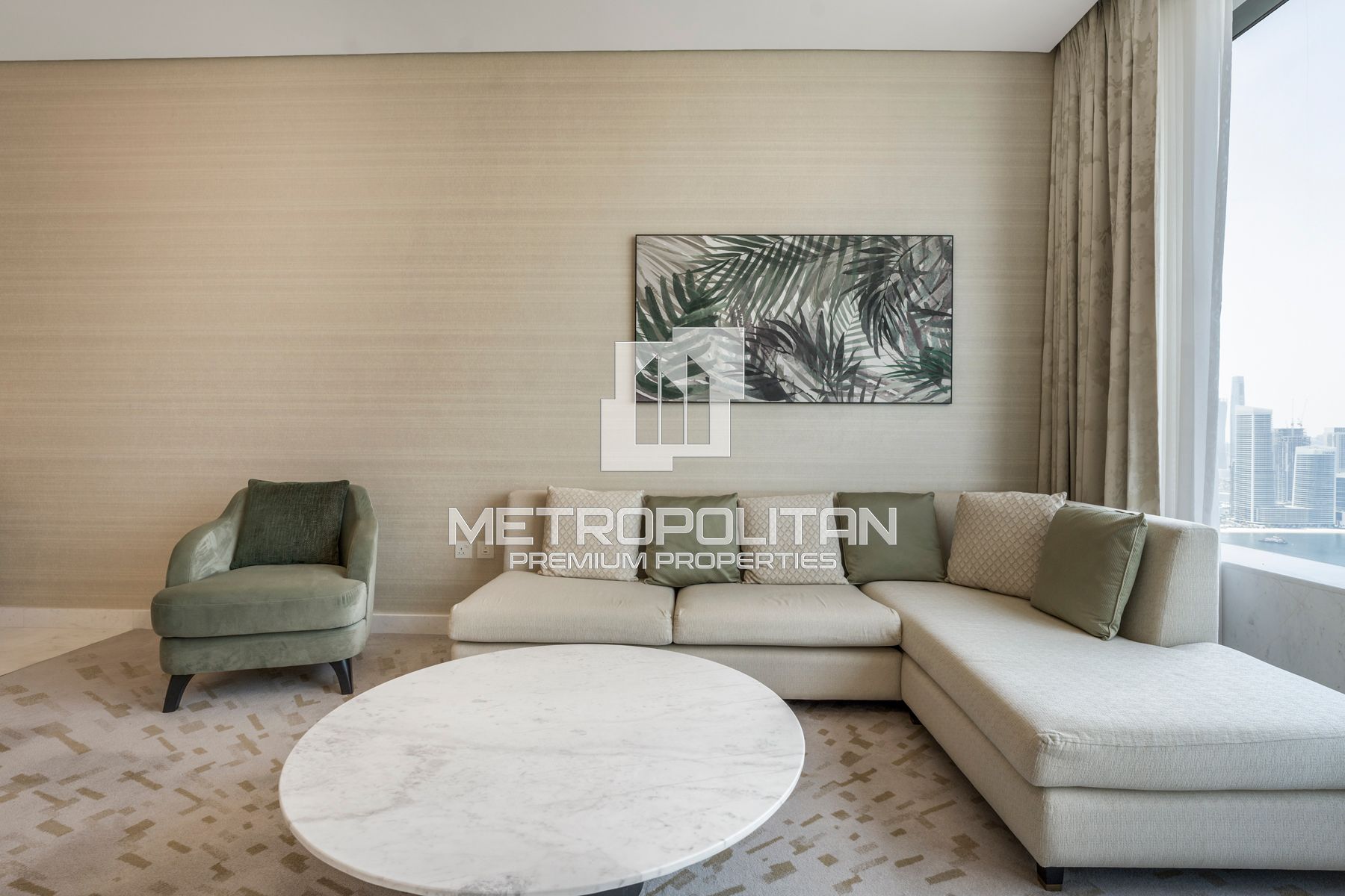Palm and Sea View | Skyline Marina | High Floor-10