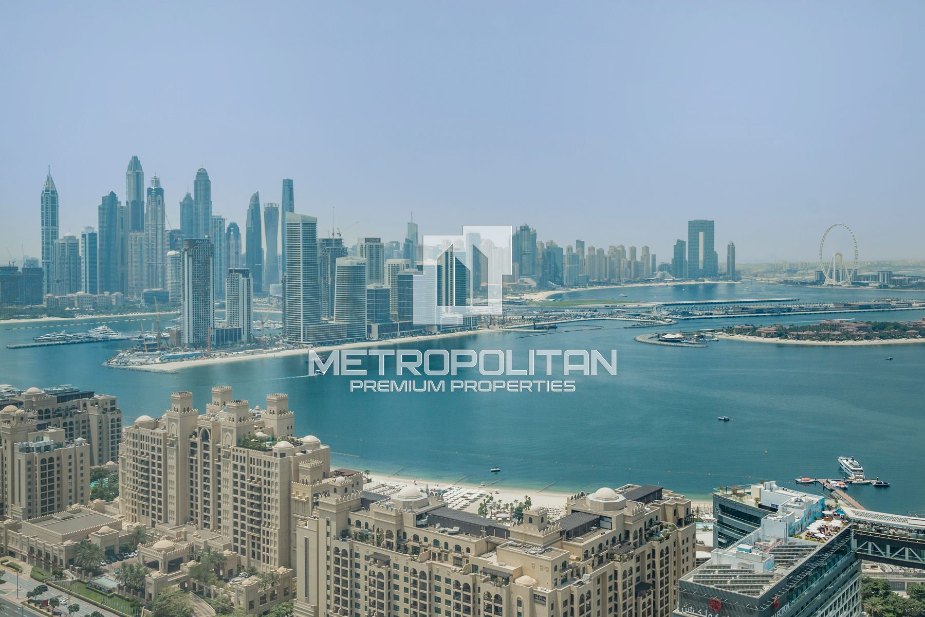 Palm and Sea View | Skyline Marina | High Floor-1