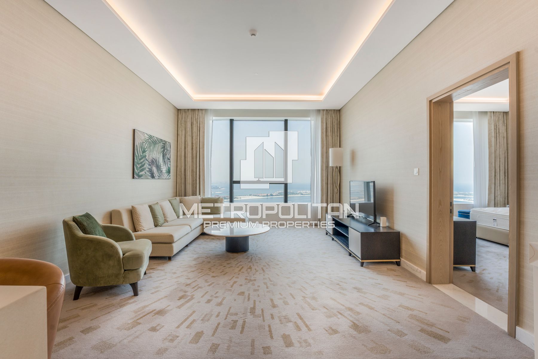 Palm and Sea View | Skyline Marina | High Floor-3